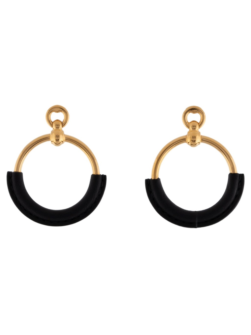 Auth Herme’s Loop Grand Pierce Earrings
